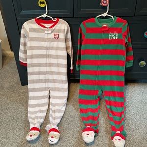 CHRISTMAS Boys 4T Pajamas by CARTER’S GREAT Condition